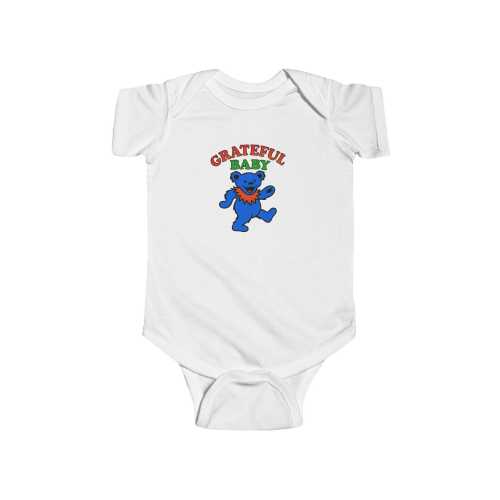 Grateful Dead Baby dancing bear Bodysuit | baby onesie, hippie tie dye style