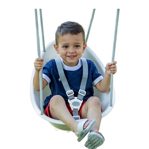 Swurfer Coconut Toddler and Baby Swing, 3-Point Adjustable Harness, Blister-Free Rope, Easy Installation, Ivory at Tractor Supply Co