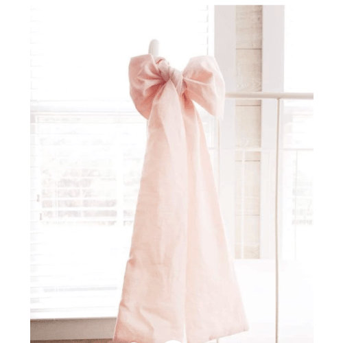Ballet Slipper Pink Large Crib Bow | High Cotton Textile