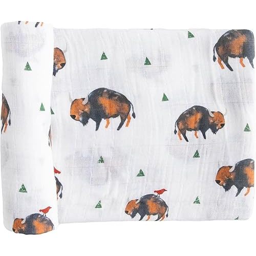 Little Unicorn – Bison Cotton Muslin Swaddle Blanket
