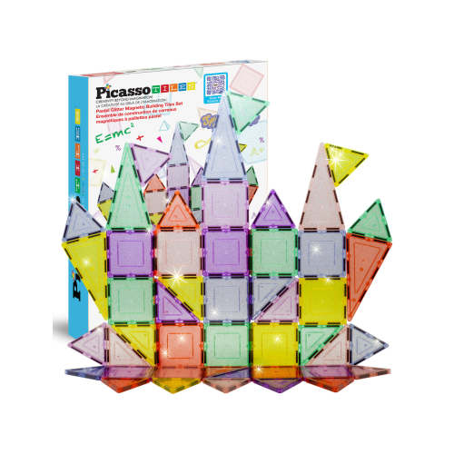 PicassoTiles Glitter Magnetic Tiles Building Set · PicassoTiles