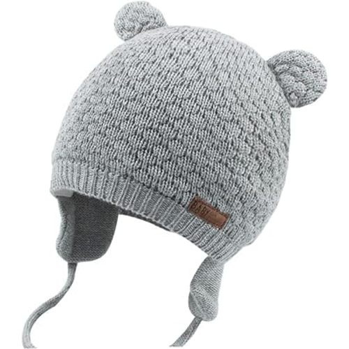 Duoyeree Kids Baby Hat Soft Warm, 0-6M