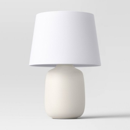 Linen Drum Lamp Shade White - Threshold™, Size: Small