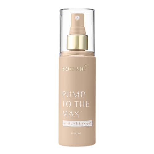 Boobie Pump to the Max Hands-free Dual-Purpose Breast Pumping & Intimate Spray | Increase Milk Supply & Ease Postpartum Discomfort During Pumping & Intimacy | Pregnancy & Beyond, 3 oz