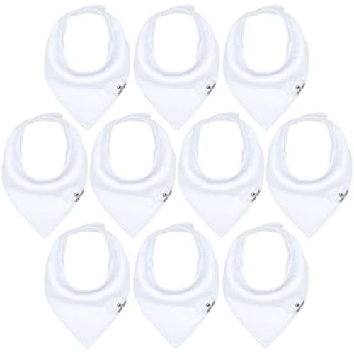 DiaperSquad's Baby Bibs for Drooling and Teething, Bibs for Boys, Baby Girl - Solid Cotton Baby Drool Bibs