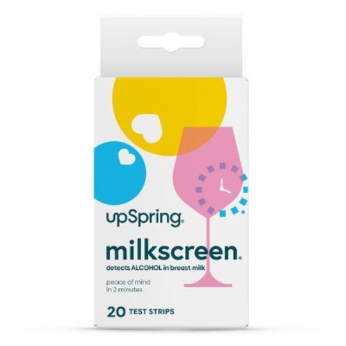 UpSpring MilkScreen Breast Milk Test Strips for Alcohol - Detects Alcohol in Breast Milk, Size: 20ct