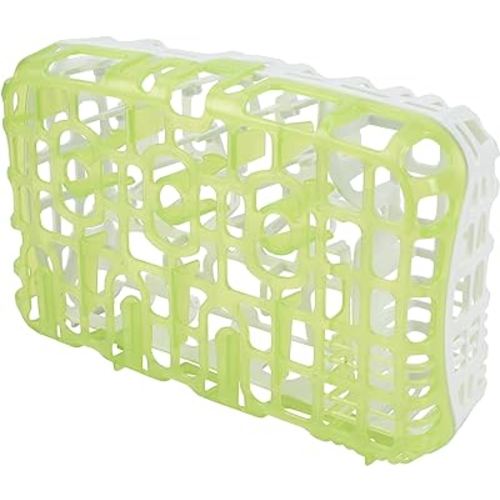 Dr. Brown's Dishwasher Basket for Small Baby Bottle Parts, Pacifiers, and Accessories, Clean, Store and Organize Newborn Essentials, Green, BPA-free