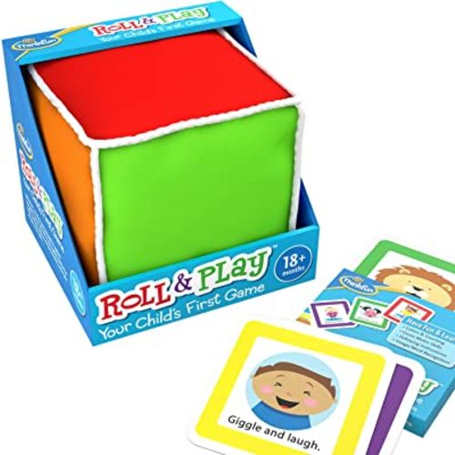 Think Fun Roll and Play - Your Child's First Game! Award Winning and Fun Toddler Toy for Parents and Kids 18 Months and Older, Multicolor