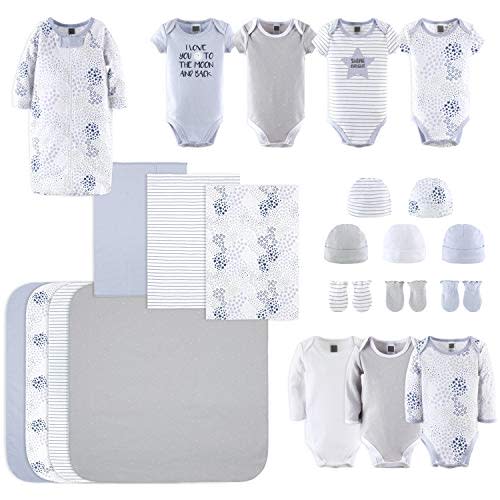 The Peanutshell Newborn Layette Gift Set for Baby Boys or Girls | 23 Piece Gender Neutral Newborn Clothes & Accessories Set | Fits Newborns to 3 Months