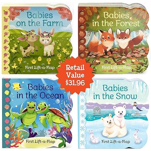 Animal Babies Lift-a-Flap Set
