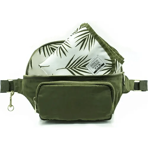 Lanikai Small Diaper Bag - Portable Changing Pad - Crossbody Bags For Women - Baby Wipe Holder - Baby Travel Essentials (Olive Green)