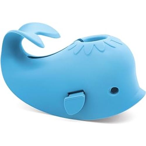 Baby Bathtub Faucet Cover, Baby Safety Protection Silicone Toys, Bath Spout Cover Baby Bathtub, Faucet Cover Baby Bathtub Silicone Whale for Kids, Toddler, Infant, Gifts for Children