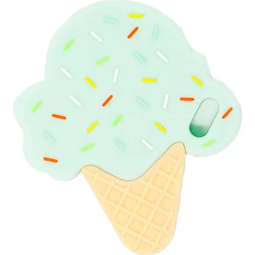 Ice Cream Teether, Mint - Three Hearts | Maisonette