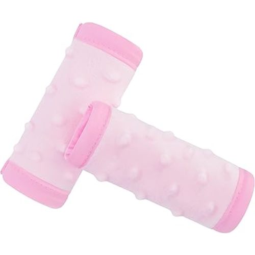 Pro Goleem Car Seat Strap Covers for Babies Girl Soft Car Seat Strap Shoulder Pads for All Car Seats, Stroller, Pushcar, Small Size Designed for Newborn, Pink
