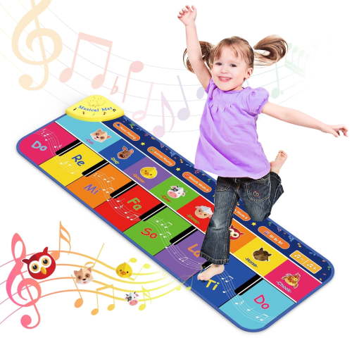 Piano Mat Keyboard Piano for Kids 3 4 5 6 Years Old, Dance Mat Toddler Musical Toys Floor Keyboard Piano Mat, Girls Gifts for Kids Boys Girls Ages 3 4 5 6 7 8