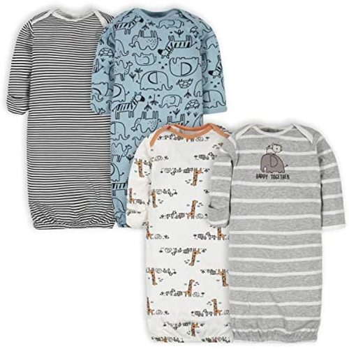 Gerber Baby Boy and Girls 4-Pack Sleeper Gown
