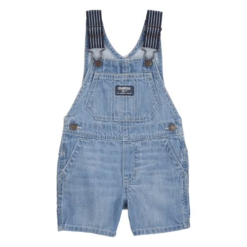 Baby Denim Shortalls - Blue - OshKosh B'gosh | Carter's
