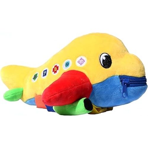 Buckle Toys - Bolt Airplane - Identify Shapes and Colors - Develop Fine Motor Skills - Storage for Small Items - Airplane Travel Essentials for Kids