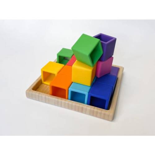 Everly Row Silicone Stacking Building Blocks