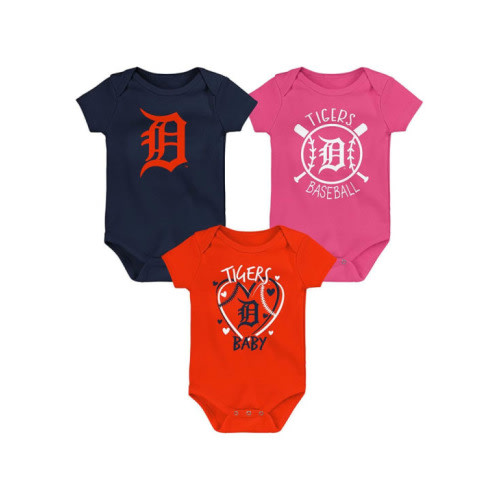 Detroit Tigers Baby ORANGE Slide Home One Piece Set - 46142953