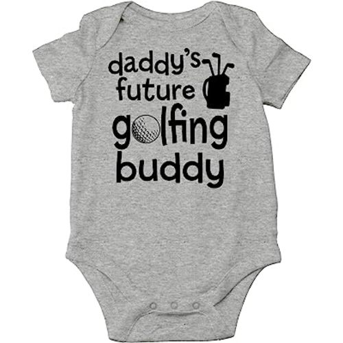 CBTwear Daddy’s Future Golfing Buddy - Ready to Par Tee - Funny One-piece Infant Baby Bodysuit