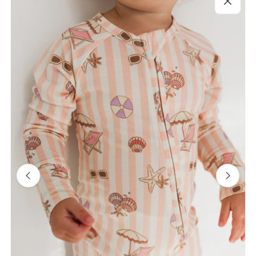 Beach Day Zipper Romper – In my Jammers