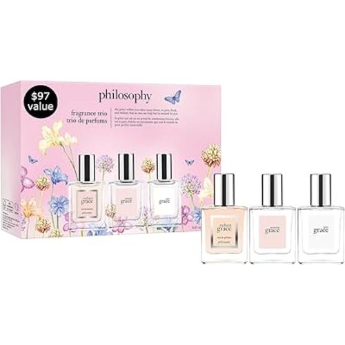 philosophy pure grace - crisp & clean women's perfume - with notes of water lily, leafy greens & musk - long lasting fragrance