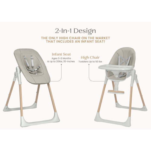 Duet 2-in-1 High Chair and Infant Seat | Delta Children