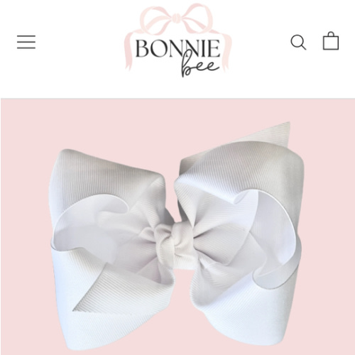 White Grosgrain Bow