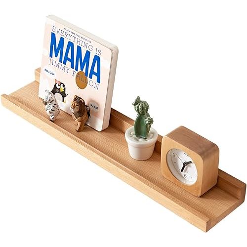 HOMWOO Floating Shelves | Natural