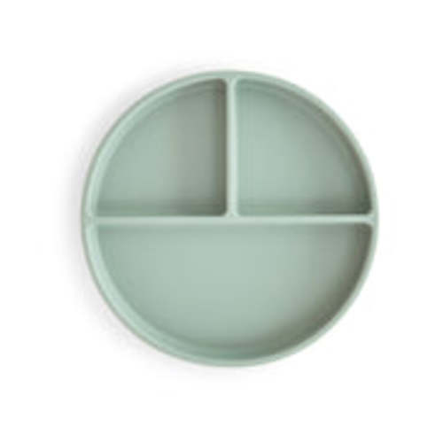 Mushie Baby Silicone Suction Plate - Cambridge Blue