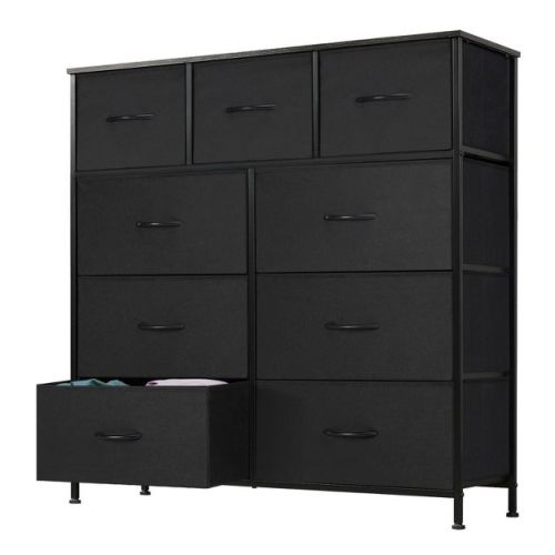 Jionjoy 9 Drawer Storage Dresser Chest | Black