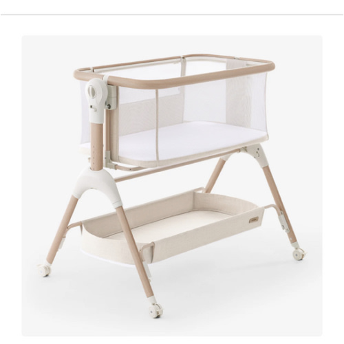 HARPPA Cuddly Signature | 3-in-1 Rocking Baby Bassinet & Bedside Sleeper with Anti-Reflux Mattress for Newborns | Attaches to Bed, Adjustable Height, Tool-Free Setup, Portable Wheels, CPSC Certified, Gentle Rocking Motion | Ideal for Infants, Safe Co-Slee