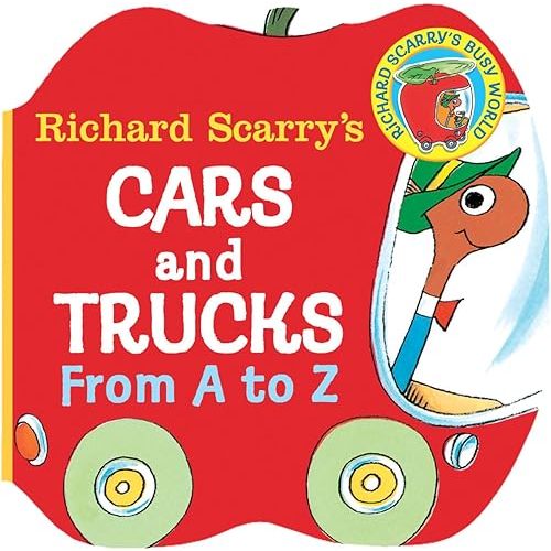 Richard Scarry's Cars and Trucks from A to Z (A Chunky Book) Board book – October 3, 1990
