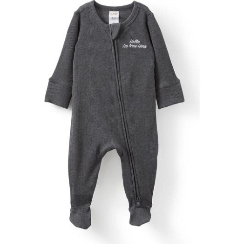 Organic Pointelle Zip All In One Romper, Newborn