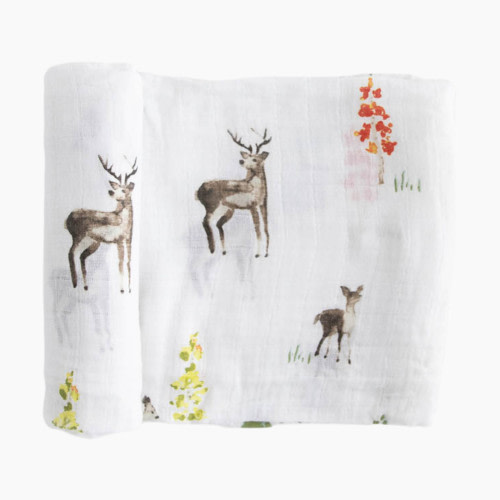 Little Unicorn Cotton Muslin Swaddle Blanket - Oh Deer