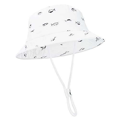 Durio UPF 50+ Beach Baby Sun Hat Sun Protection Cute Wide Brim Summer Baby Boy Bucket Hats Toddler Sun Hats for Girl