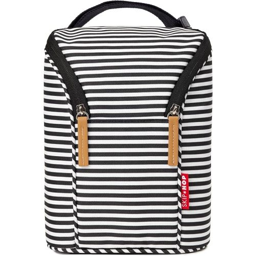 Skip Hop Baby Breastmilk Cooler Insulated Bottle Bag, Grab & Go, Chevron