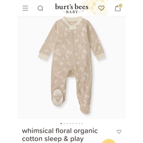 Whimsical Floral Organic Cotton Sleep & Play