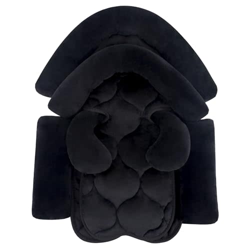KAKIBLIN Upgraded 3 in 1 Infant Car Seat Insert, Baby Car Seat Cushion for Baby,Reversible Baby Carseat Head & Body Support for Newborn and Toddler 0-12 Month, Perfect for Car seat, Strollers, Swings