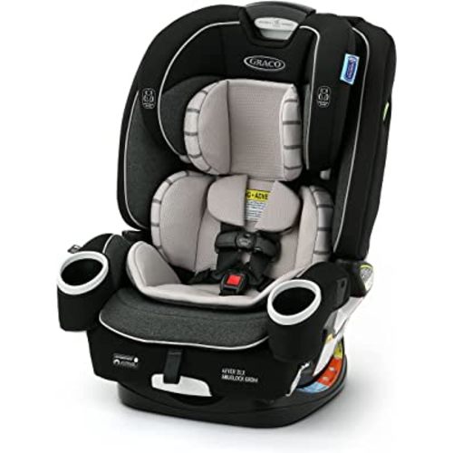 Graco 4Ever DLX SnugLock Grow 4-in-1 Car Seat | 10 Years of Use with 1 Car Seat, Featuring Easy Installation and Expandable Backrest (Maison)