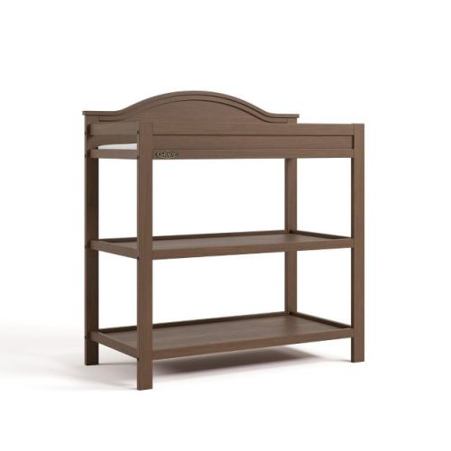 Graco Story Changing Table with Water-Resistant Changing Pad Hazelnut