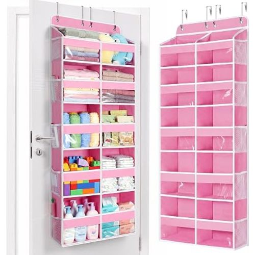 Yecaye 5 Tier Over The Door Organizer, 10 Compartments Large Door Storage