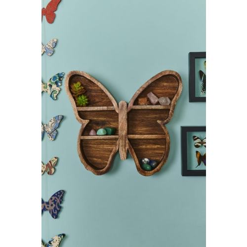 Butterfly Wood Shelf