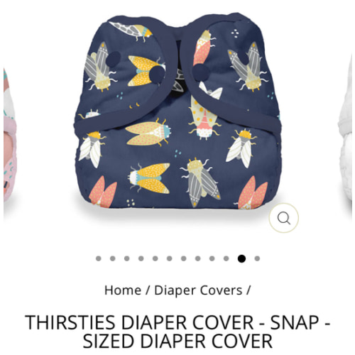 Thirsties Diaper Cover - Snap - sized diaper cover