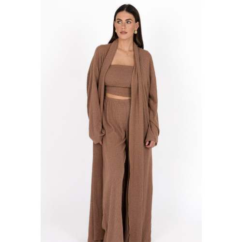 Yacht Club Tube Top Cardigan Pant Set Sedona