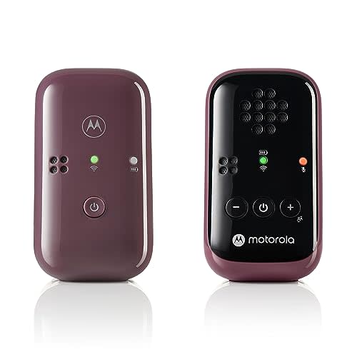 Motorola PIP12 Travel Baby Monitor, Audio-Only Portable Baby Monitor with Rechargeable Batteries, No Wi-Fi Baby Travel Essential, Long-Range Child Safety, Includes Water-Resistant Travel Case