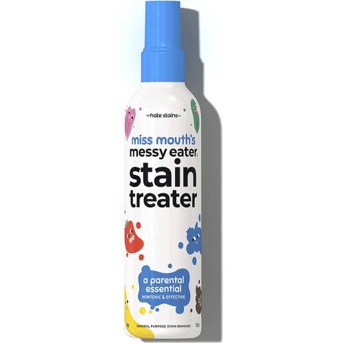Miss Mouth's Messy Eater Stain Treater Spray - 4oz Stain Remover - Newborn & Baby Essentials - No Dry Cleaning Food, Grease, Coffee Off Laundry, Underwear, Fabric