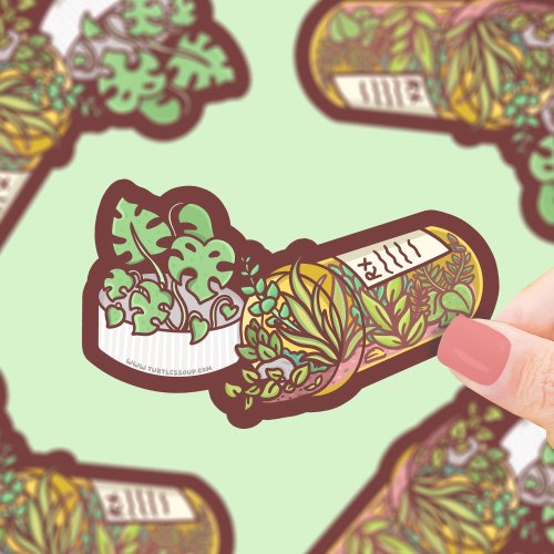 Plant RX Prescription Sticker, Plant Lover Vinyl Sticker, Succulents, Funny, Depressed, Good Vibes, Gardening Gift, Waterproof Vinyl Sticker