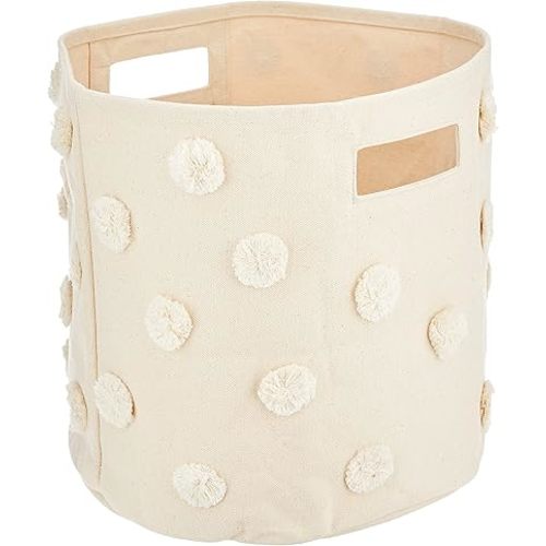 Pehr Pom Pom Bin, Natural , 12x13 Inch (Pack of 1)